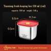 304 Stainless Steel Food Grade Fresh-keeping Box Storage Box Lunch Box