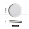 Minimalism Ceramic Tableware Dinnerware Dish Deep Plate Flat Plate