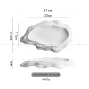 Ceramic White Plate Artistic Conception Tableware Oyster Platter