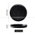12-inch Black Shallow Flat Plate  + $20.00 