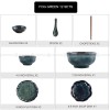 Kiln Under glazed Ceramic Tableware Creative Lotus Leaf Tableware Set