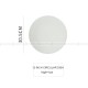 Minimalist Solid Color Plate Ceramic Brushed Round Flat Plates 12"