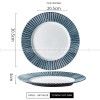 Carll Solar Series Dinnerware Collection Ceramic Blue/White Plate