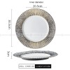 Carll Solar Series Dinnerware Collection Hotel Dishes Golden/White Dinner Plate