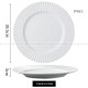 Nordic Dinnerware Carll Solar Series Ceramic White Dinner Plate