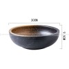 Kiln Change Ceramic Soup Bowl Large Noodle Bowl Spiral Texture Pot