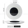 Weiss Dinnerware Collection Designer White/Black Dinner Plate