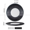 Nordic Dinnerware Weiss Series Ceramic Navy/Black/White Dinner Plate