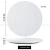 Nordic Dinnerware Carll Solar Series Ceramic White Dinner Plate