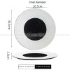 Mocaa Stone Series Black-white Dinnerware Ceramic Plate Shallow Plate