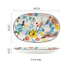 Hand-Drawn Doodle Ceramic Bowls and Plates - Household Dinnerware