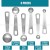 Set of 6: Measuring Spoons 