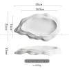 Ceramic White Plate Artistic Conception Tableware Oyster Platter