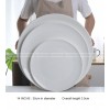 Black White Frosted Dinner Plate Large Serving Plate Display Plate