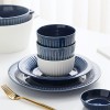 Nordic Tableware Vertical Stripes Dinnerware Ceramic Bowls Plates