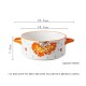 Ceramic Household Binaural Bowl Cute Large Soup Pot With Cover