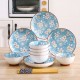 Snow Sakura Veritcal Pattern Tableware Ceramic Dinnerware Set