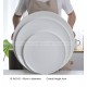 Black White Frosted Dinner Plate Large Serving Plate Display Plate