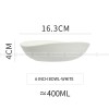 Japanese Ceramic Tableware Irregular Matte Ramen Bowl Deep Salad Plate