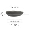 Japanese Ceramic Tableware Irregular Matte Ramen Bowl Deep Salad Plate