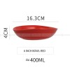 Japanese Ceramic Tableware Irregular Matte Ramen Bowl Deep Salad Plate