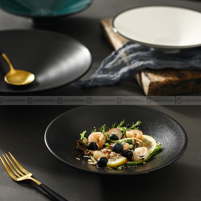Ceramic Ramen Bowl Trumpet Bowl Matte/Frosted Bowl Deep Plate Ceramic Ramen Bowl Trumpet Bowl Matte/Frosted Bowl Deep Plate