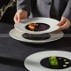 Weiss Dinnerware Collection Designer White/Black Dinner Plate