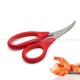 X-Chef Seafood Scissors - Non-slip Kitchen Aid Scissors for Shrimp Peeling