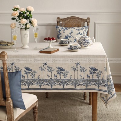 Kasha Tablecloth Luxury Table Cloth Simple Spun Line Table Cover Khaki Kasha Tablecloth Luxury Table Cloth Simple Spun Line Table Cover Khaki