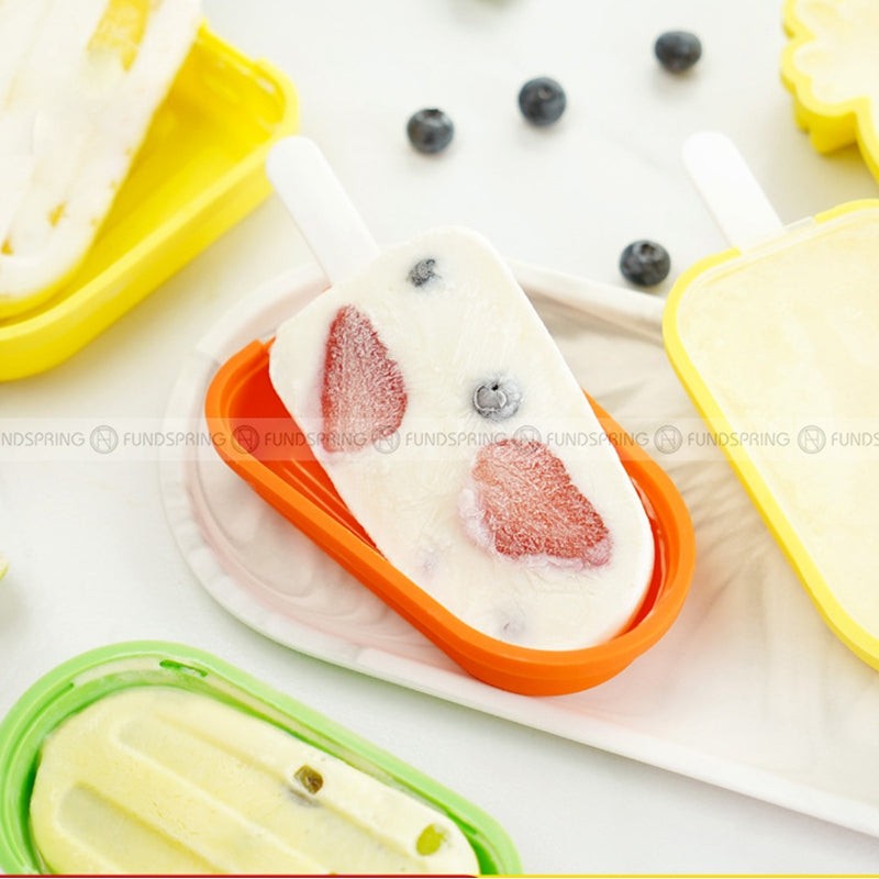 Silicone Homemade Ice Cream Popsicle Mold - Create Delicious Frozen Treats with Ease