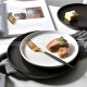 Nordic Elegance Matte Finish Ceramic Dinner Plate Duo (8" and 10")