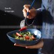 Japanese Ceramic Tableware Irregular Matte Ramen Bowl Deep Salad Plate
