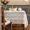 Seligeman Tablecloth Lace White Desk Cloth Cotton Fabrics Table Cover