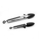 Food Clips Stainless Steel Bread Food Tongs Outdoor BBQ Tools with Pad