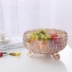 Crystal Elegance: Glass Decor Set for Coffee Tables - Plate, Jar, Vase, Fruit Bowl
