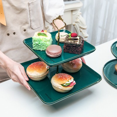 Porcelain Multi-Layer String Plate: Elegant Cake, Dessert, and Fruit Stand Porcelain Multi-Layer String Plate: Elegant Cake, Dessert, and Fruit Stand