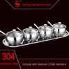 304 Stainless Steel Seasoning Jar Set Kitchen Seasoning Box Set Of 4