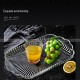 Rectangular Vertical Striped Glass Fruit Tray Multiple Functions Plate