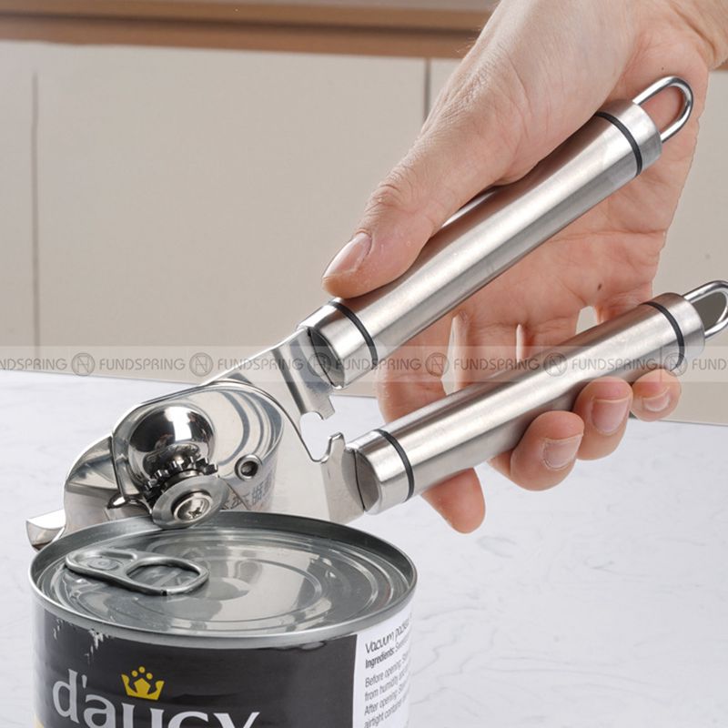 304 Stainless Steel Can Opener Can Knife 2-In-1 Bottle Opener