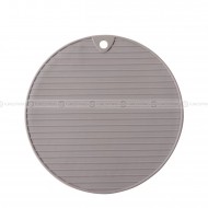 Food Grade Silicone Pad Striped Grey Silicone Dining Table Insulation Mat Food Grade Silicone Pad Striped Grey Silicone Dining Table Insulation Mat
