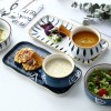 Japanese Ceramic Handled Breakfast Bowl and Tray Set – Baking Bowl with Handle