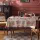 Villa Maria Tablecloth Cotton Linen Fabric Country Pastoral Desk Cover