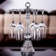 Steel And Glass Rack Wine Glass Cup Holder Goblet Holder For 6 Cups