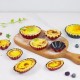 Flower Shaped Pie Plate Cake Egg Tart Mold Non-stick Baking Tray 4 Pcs