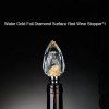 Crystal Flow Gold Foil Red Wine Stoppers Sealed Bottle Stopper