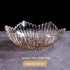 Glassy Elegance: European-Style Minimalist Glass Fruit Bowl, Candy, and Snack Plate