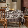 Kozwald Tablecloth Simple Modern Linen Waterproof Brown Table Clothes