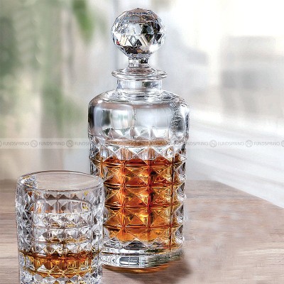 Diamond Crystal Wine Glass Whiskey Glass Wine Bottle Beer Cup Set Diamond Crystal Wine Glass Whiskey Glass Wine Bottle Beer Cup Set