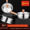 304 Stainless Steel Sheeting Pan Thicken Snow Pan With Steamer