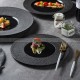 Mocaa Stone Series Black Dinner Plates Ceramic Dinnerware Plates